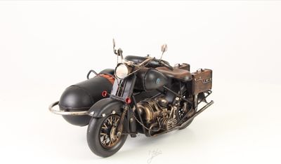 Miniatuurmodel motor met zijspan