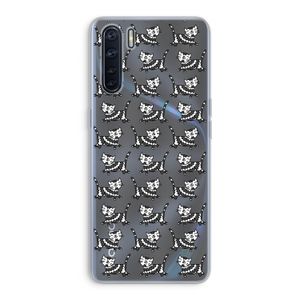 Zwarte poes: Oppo A91 Transparant Hoesje