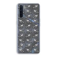 Zwarte poes: Oppo A91 Transparant Hoesje