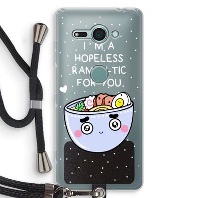 I'm A Hopeless Ramen-Tic For You: Sony Xperia XZ2 Compact Transparant Hoesje met koord