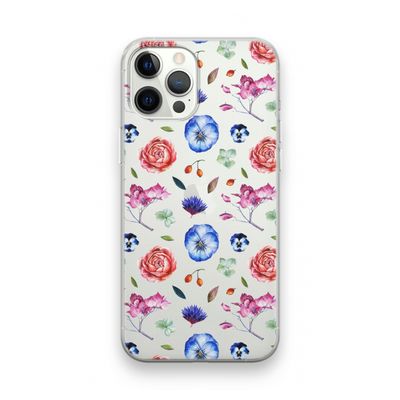 Bloemetjes: iPhone 12 Pro Transparant Hoesje
