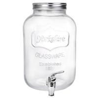 Gerimport dispenser cocktails/water/limonade - met tap - 5L - glas - zomer