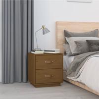 Nachtkastje 40x34x45 cm massief grenenhout honingbruin