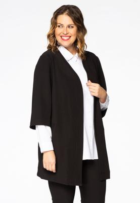 Yoek Blazer-cardigan OTTOMAN | Zwart | Maat 50/52