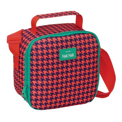 Thermische Snacktas Nait Nait Pata de gallo coral Koraal 20 x 20 x 15 cm