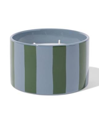 HEMA Geurkaars ⌀11x7cm Keramiek Sinaasappel-cederhout (groen)