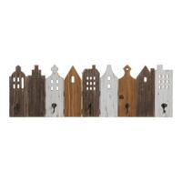 Wandkapstok DKD Home Decor Metaal Huizen 91 x 9,5 x 29,5 cm