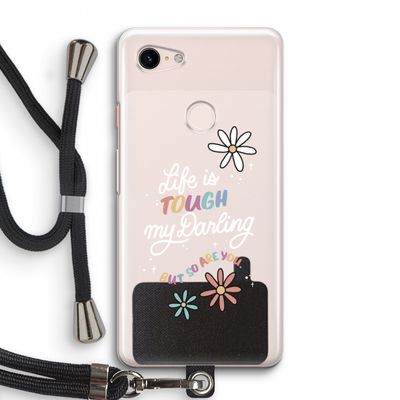 Tough Life: Pixel 3 Transparant Hoesje met koord