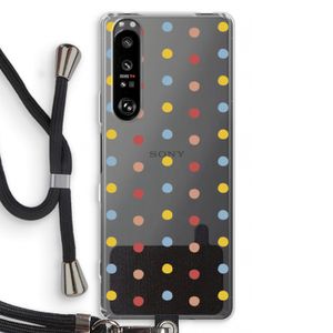 Bollen: Sony Xperia 1 III Transparant Hoesje met koord