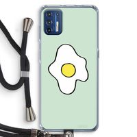 Spiegelei: Motorola Moto G9 Plus Transparant Hoesje met koord Spiegelei: Motorola Moto G9 Plus Transparant Hoesje met koord