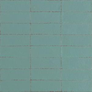 Ragno Glace RAEY Wandtegel 075X200 Turchese 9mm Glans