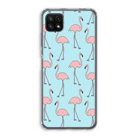 Anything Flamingoes: Samsung Galaxy A22 5G Transparant Hoesje