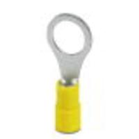 Phoenix Contact 3240031 Ringkabelschoen Dwarsdoorsnede (max.): 6 mm² Gat diameter: 10.50 mm Deels geïsoleerd Geel 25 stuk(s)