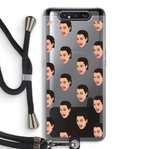 Ugly Cry Call: Samsung Galaxy A80 Transparant Hoesje met koord