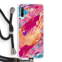 Pastel Echoes: Huawei P Smart Pro Transparant Hoesje met koord