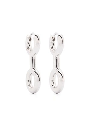 Charlotte Chesnais boucles d'oreilles Binary Chain - Argent