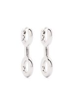 Charlotte Chesnais boucles d'oreilles Binary Chain - Argent