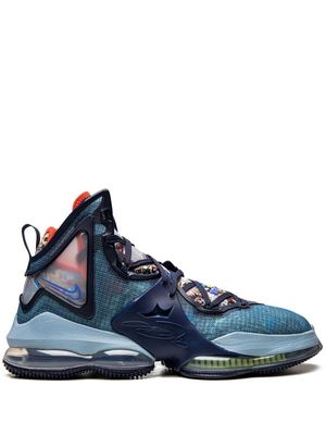 Nike baskets montantes LeBron 19 'Blackened Blue' - Bleu