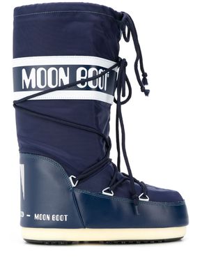 Moon Boot bottes à logo imprimé - Bleu