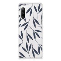 Sony Xperia 10 IV | TPU Case | Leaves Blue