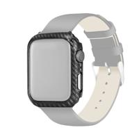 PC Carbon Fiber frame bescherming case voor Apple Watch Series 3 & 2 & 1 42mm