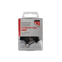 Foldback clips quantore 19mm assorti 12 stuks