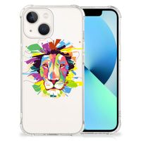 iPhone 13 Stevig Bumper Hoesje Lion Color - thumbnail