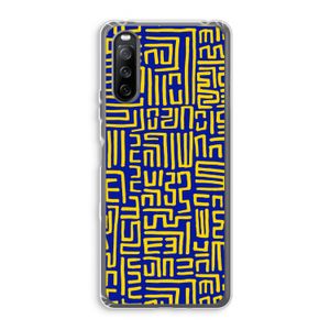 Majorelle Blue Print: Sony Xperia 10 III Transparant Hoesje