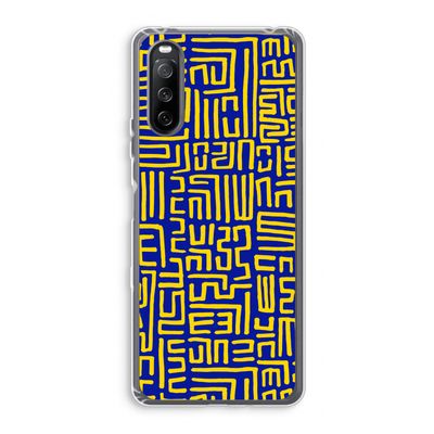 Majorelle Blue Print: Sony Xperia 10 III Transparant Hoesje