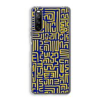 Majorelle Blue Print: Sony Xperia 10 III Transparant Hoesje