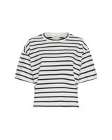 Msch Copenhagen Mschleana Tee Stp T-shirts Egret/sky Cap Msch Copenhagen Mschleana Tee Stp T-shirts Egret/sky Cap