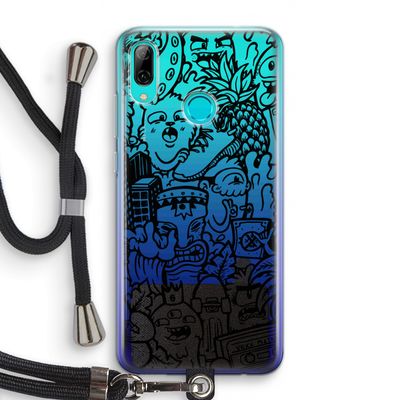 Vexx Black Mixtape: Huawei P Smart (2019) Transparant Hoesje met koord