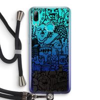 Vexx Black Mixtape: Huawei P Smart (2019) Transparant Hoesje met koord