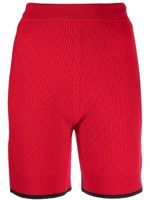 Barrie short en cachemire à taille élastiquée - Rouge