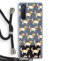 Doggy: Sony Xperia 5 II Transparant Hoesje met koord