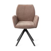 Jesper Home Misaki eetkamerstoel Mocha Mist turn black