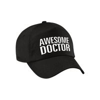 Awesome doctor pet / cap zwart voor volwassenen - Geweldige dokter cadeau