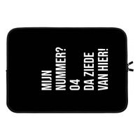 Da ziede van hier - Zwart: Laptop sleeve 13 inch