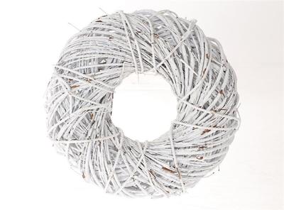 HBX Natural Living Krans twister dia 35cm white wash