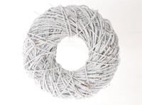 HBX Natural Living Krans twister dia 35cm white wash