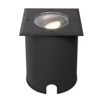 Cody LED Grondspot Zwart - GU10 4,5 Watt 345 lumen dimbaar - 4000K neutraal wit - Kantelbaar - Overrijdbaar - Vierkant - IP67 waterdicht