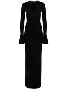 Nina Ricci robe longue à design ajusté - Noir