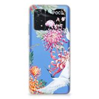 Xiaomi Poco M4 Pro 4G | TPU Hoesje | Bird Flowers
