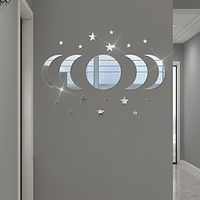 20 stks/1 set, ster maan combinatie acryl muurstickers ramadan kareem, vakantieaccessoire, verjaardagsfeestartikelen, kamerinrichting miniinthebox