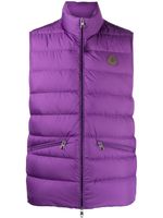 Moncler gilet matelassé Treompan à patch logo - Violet - thumbnail