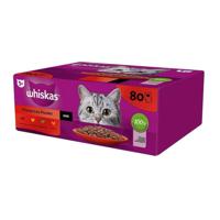 WHISKAS Classic Meals in sauce Poultry, Lamb, Beef, Chicken - 80x85g
