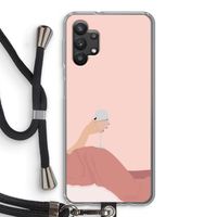 Wine: Samsung Galaxy A32 5G Transparant Hoesje met koord Wine: Samsung Galaxy A32 5G Transparant Hoesje met koord