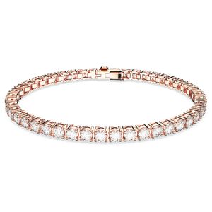 Swarovski 5657660 Armband Matrix Tennis rosekleurig-wit