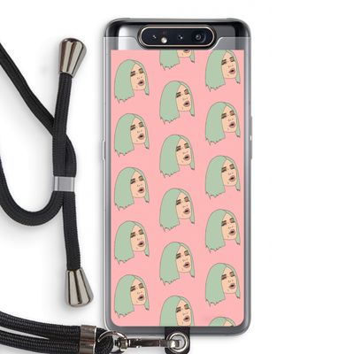 King Kylie: Samsung Galaxy A80 Transparant Hoesje met koord