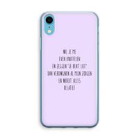 Relatief: iPhone XR Transparant Hoesje